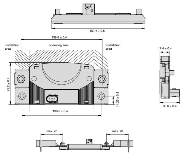Mechanical Drawing - E-T-A Circuit Breakers EPR10 Solid-State Power Relays
